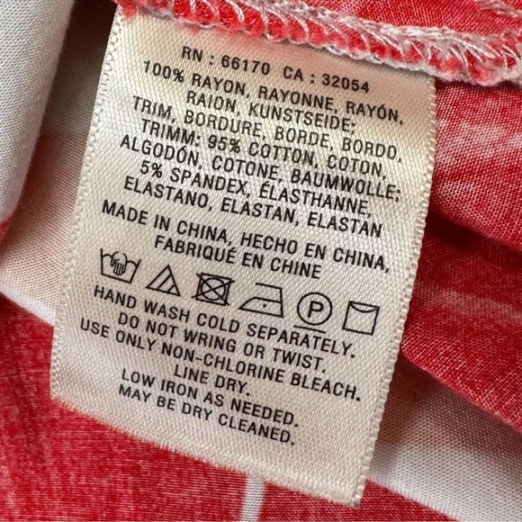 Anthropologie Maeve Orange Red Gemma Floral
Print Midi Dress size MP 100% rayon - Picture 6 of 12